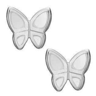 Christina Mop butterflies små sommerfugle med hvid emalje, model 671-S14 købes hos Guldsmykket.dk her